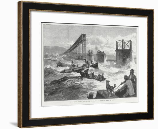 Tay Bridge Disaster, Scotland, 28 December 1879-null-Framed Giclee Print