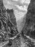 A Train Passing Through the Rocky Mountains, USA, 19th Century-Taylor-Framed Giclee Print