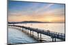 Taylor Dock Boardwalk at sunset, Boulevard Park Bellingham, Washington State-Alan Majchrowicz-Mounted Photographic Print