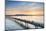 Taylor Dock Boardwalk at sunset, Boulevard Park Bellingham, Washington State-Alan Majchrowicz-Mounted Photographic Print