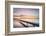 Taylor Dock Boardwalk during twilight afterglow, Boulevard Park Bellingham, Washington State-Alan Majchrowicz-Framed Photographic Print