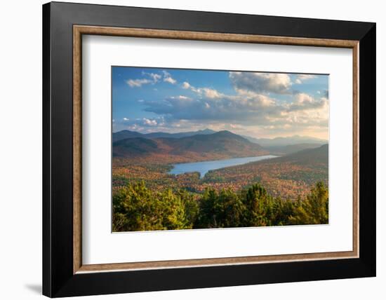 Taylor Pond seen from Silver Mountain, Adirondack Mountains State Park, New York State, USA-null-Framed Photographic Print