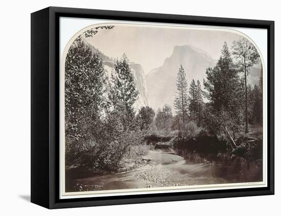 Taysayac, Half Dome, 4967 Ft, Yosemite, 1861 (Mammoth Plate Albumen Print)-Carleton Emmons Watkins-Framed Premier Image Canvas