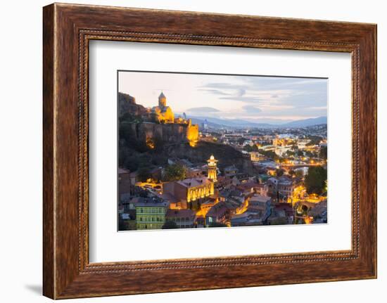 Tbilisi at night, Georgia, Caucasus, Asia-G&M Therin-Weise-Framed Photographic Print