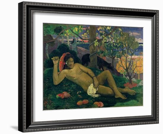 Te Arii Vahine (The King's Wife), 1896-Paul Gauguin-Framed Giclee Print