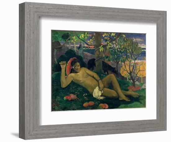 Te Arii Vahine (The King's Wife), 1896-Paul Gauguin-Framed Giclee Print