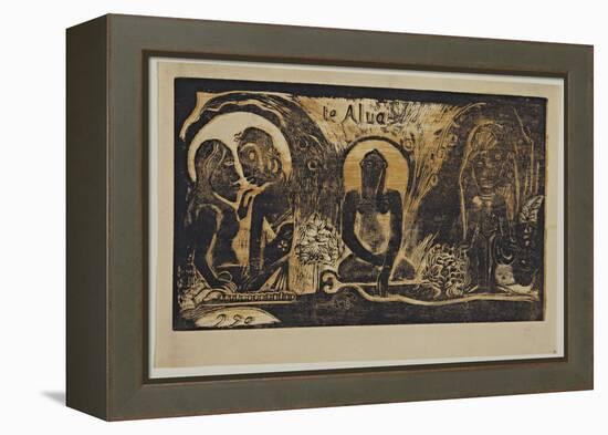 Te Atua (The God) from the Series Noa Noa, 1893-1894-Paul Gauguin-Framed Premier Image Canvas