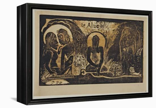 Te Atua (The God) from the Series Noa Noa, 1893-1894-Paul Gauguin-Framed Premier Image Canvas