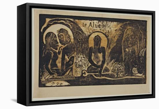 Te Atua (The God) from the Series Noa Noa, 1893-1894-Paul Gauguin-Framed Premier Image Canvas