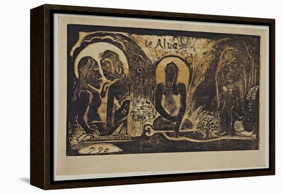 Te Atua (The God) from the Series Noa Noa, 1893-1894-Paul Gauguin-Framed Premier Image Canvas