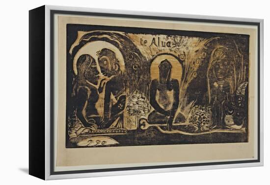 Te Atua (The God) from the Series Noa Noa, 1893-1894-Paul Gauguin-Framed Premier Image Canvas