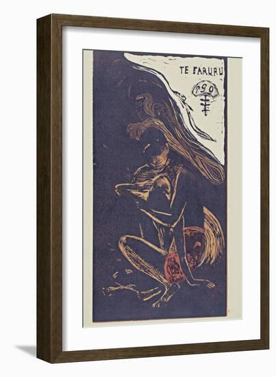 Te Faruru (Here We Make Lov) from the Series Noa Noa, 1893-1894-Paul Gauguin-Framed Giclee Print