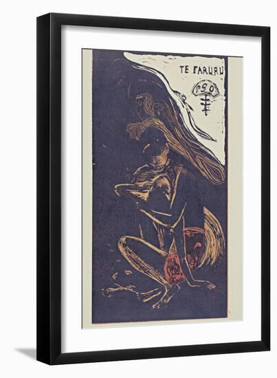 Te Faruru (Here We Make Lov) from the Series Noa Noa, 1893-1894-Paul Gauguin-Framed Giclee Print