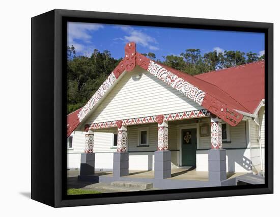 Te Poho O Rawiri Marae Meeting House, Gisborne, Eastland District, North Island, New Zealand, Pacif-Richard Cummins-Framed Premier Image Canvas