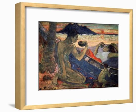 Te Vaa (The Cano), 1896-Paul Gauguin-Framed Giclee Print