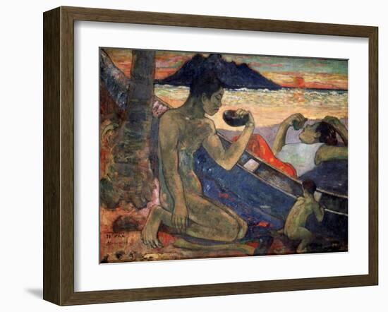 Te Vaa (The Cano), 1896-Paul Gauguin-Framed Giclee Print