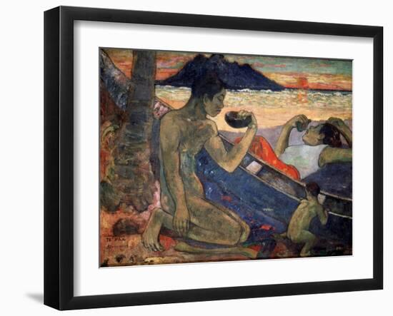 Te Vaa (The Cano), 1896-Paul Gauguin-Framed Giclee Print