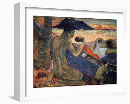 Te Vaa (The Cano), 1896-Paul Gauguin-Framed Giclee Print