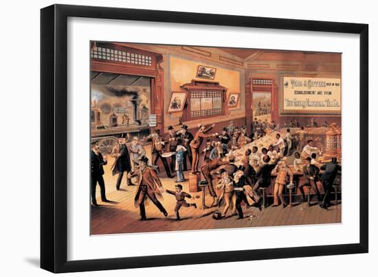 Tea and Coffee Establishment-null-Framed Art Print