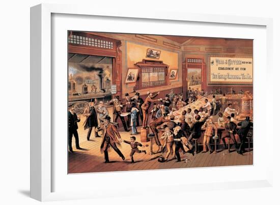 Tea and Coffee Establishment-null-Framed Art Print