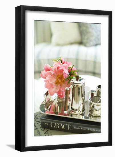 Tea and Flowers-Karyn Millet-Framed Photographic Print