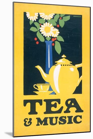 Tea and Music, C.1922 (Colour Litho)-Frank Newbould-Mounted Giclee Print