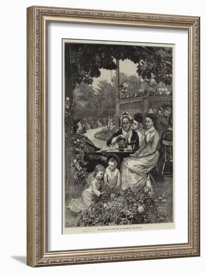 Tea and Music in the Park at Rotterdam-Alfred Edward Emslie-Framed Giclee Print