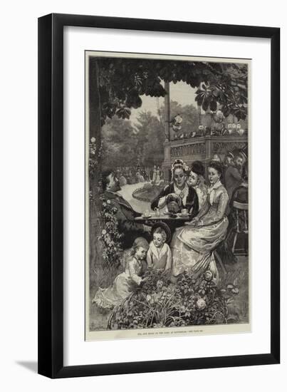Tea and Music in the Park at Rotterdam-Alfred Edward Emslie-Framed Giclee Print