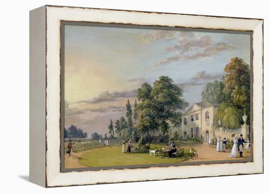 Tea at Englefield Green-Paul Sandby-Framed Premier Image Canvas