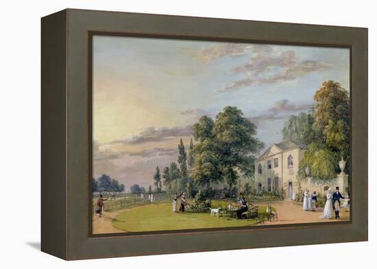 Tea at Englefield Green-Paul Sandby-Framed Premier Image Canvas