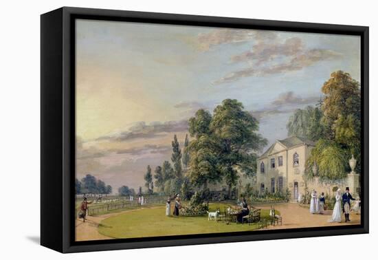 Tea at Englefield Green-Paul Sandby-Framed Premier Image Canvas