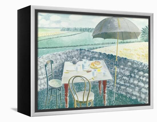 Tea at Furlongs-Eric Ravilious-Framed Premier Image Canvas