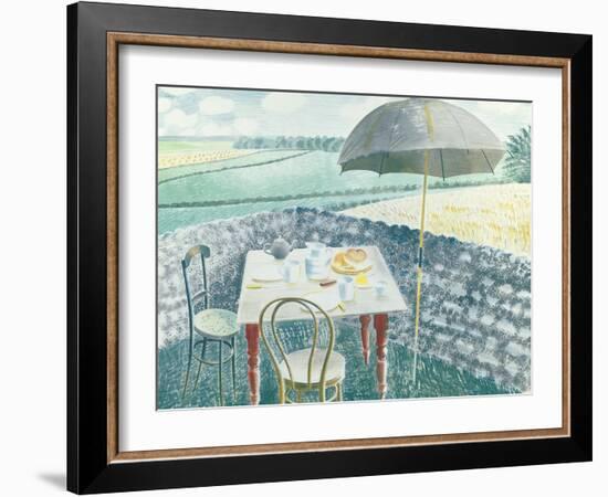 Tea at Furlongs-Eric Ravilious-Framed Giclee Print