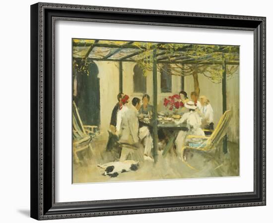 Tea at Palm Springs, 1938-Sir John Lavery-Framed Giclee Print