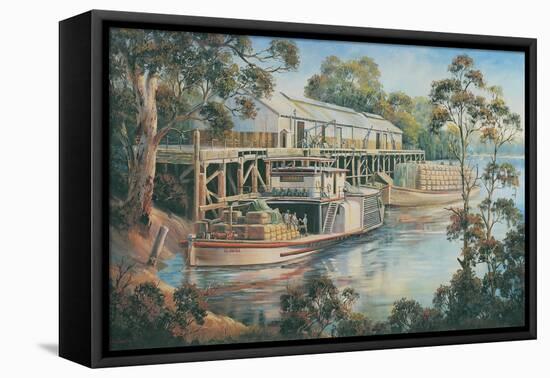 Tea Break - Echuca-John Bradley-Framed Premier Image Canvas