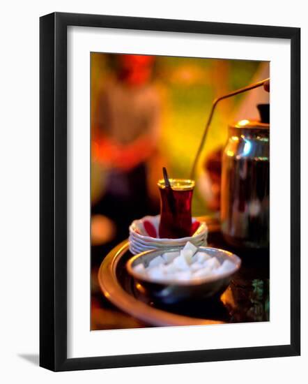 Tea Carrier, Yeni Halier Market, Turkey-Walter Bibikow-Framed Photographic Print