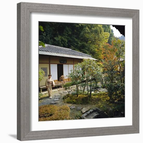 Tea Ceremony House, Nanzen-Ji Temple, Rinzai Zen Garden, Kyoto, Japan-Christopher Rennie-Framed Photographic Print