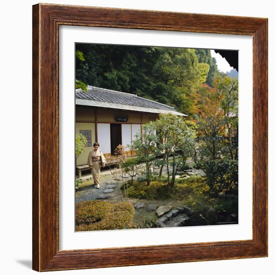 Tea Ceremony House, Nanzen-Ji Temple, Rinzai Zen Garden, Kyoto, Japan-Christopher Rennie-Framed Photographic Print