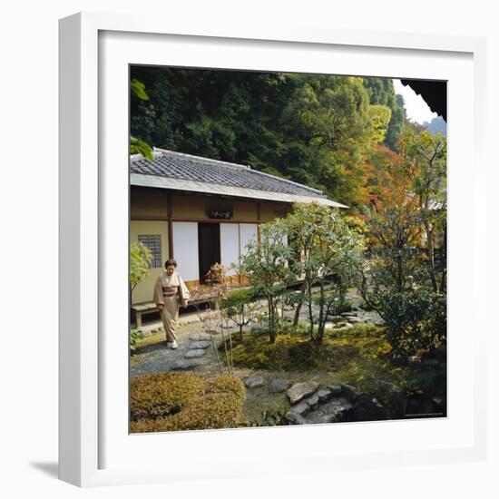 Tea Ceremony House, Nanzen-Ji Temple, Rinzai Zen Garden, Kyoto, Japan-Christopher Rennie-Framed Photographic Print