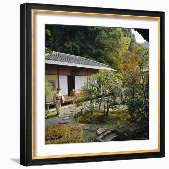 Tea Ceremony House, Nanzen-Ji Temple, Rinzai Zen Garden, Kyoto, Japan-Christopher Rennie-Framed Photographic Print