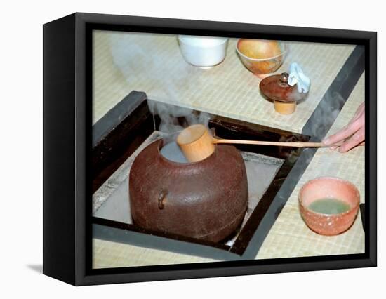 Tea Ceremony, Kyoto, Japan-Shin Terada-Framed Premier Image Canvas