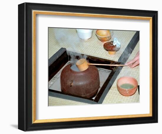 Tea Ceremony, Kyoto, Japan-Shin Terada-Framed Photographic Print