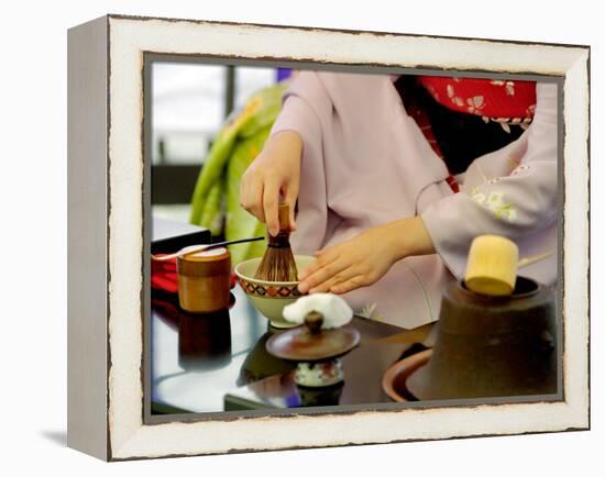 Tea Ceremony, Kyoto, Japan-Shin Terada-Framed Premier Image Canvas