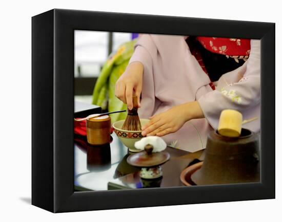 Tea Ceremony, Kyoto, Japan-Shin Terada-Framed Premier Image Canvas