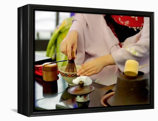 Tea Ceremony, Kyoto, Japan-Shin Terada-Framed Premier Image Canvas