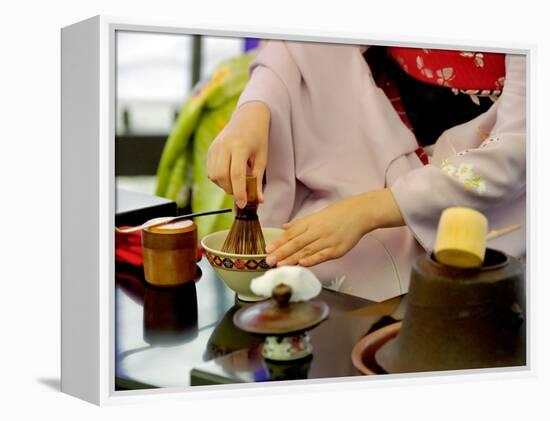 Tea Ceremony, Kyoto, Japan-Shin Terada-Framed Premier Image Canvas