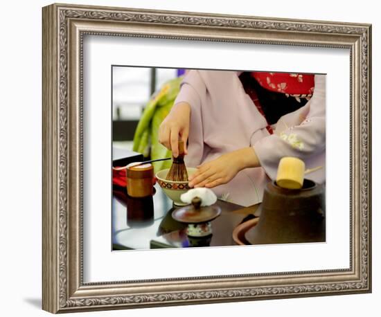 Tea Ceremony, Kyoto, Japan-Shin Terada-Framed Photographic Print