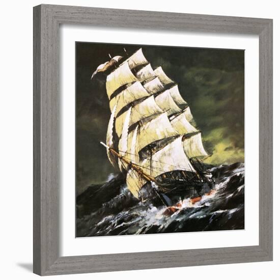 Tea Clipper-English School-Framed Giclee Print