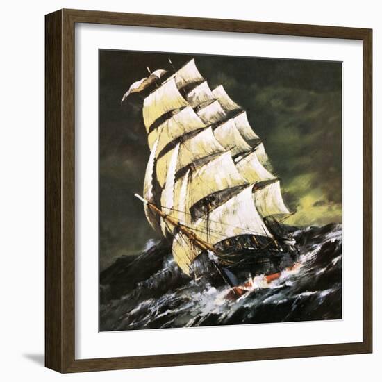 Tea Clipper-English School-Framed Giclee Print