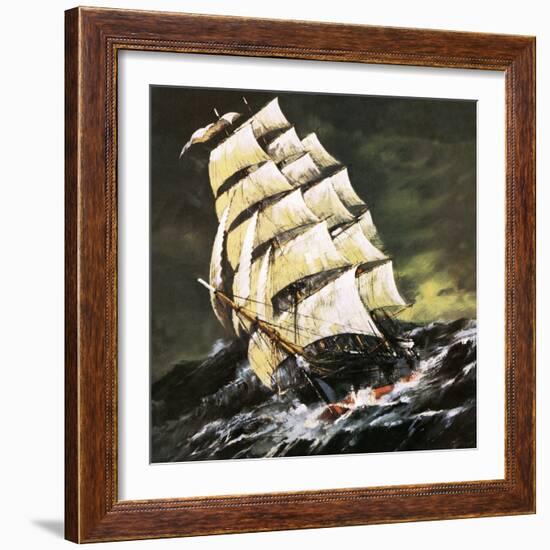 Tea Clipper-English School-Framed Giclee Print